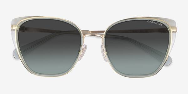Light Gold Sage Coach HC7187 CDP56 -  Metal Sunglasses