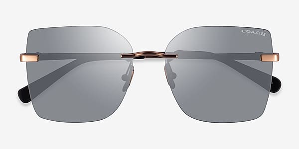 Shiny Rose Gold Coach HC7193D Cdp45 - Metal Sunglasses Shiny Rose Gold Coach HC7193D Cdp45 - Metal Sunglasses