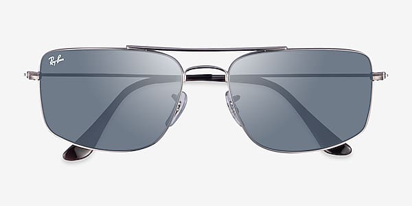 Gunmetal Ray-Ban RB3779 Explorer 3 - Metal Sunglasses Gunmetal Ray-Ban RB3779 Explorer 3 - Metal Sunglasses
