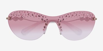 Pale Gold Swarovski SK7023 -  Metal Sunglasses