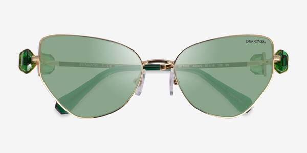 Doré Swarovski SK7003 -  Métal Lunettes de soleil