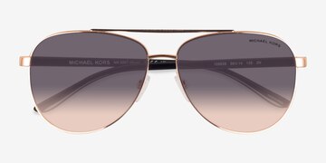 Rose Gold Michael Kors MK5007 Hvar -  Metal Sunglasses
