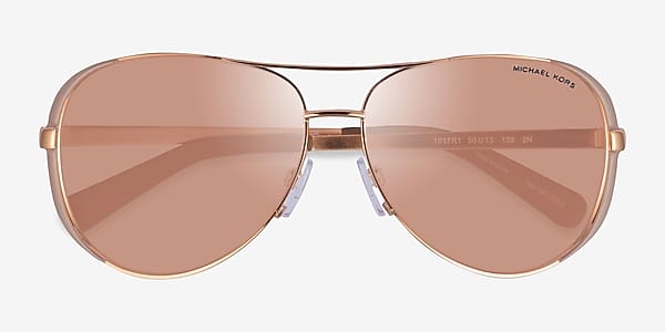 Rose Gold Taupe Michael Kors MK5004 Chelsea - Metal Sunglasses Rose Gold Taupe Michael Kors MK5004 Chelsea - Metal Sunglasses