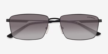 Matte Black Emporio Armani EA2169 -  Metal Sunglasses