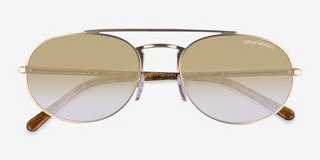Matte Pale Gold Emporio Armani EA2171 -  Metal Sunglasses