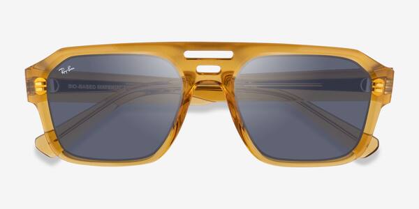 Transparent Yellow Ray-Ban RB4397 Corrigan -  Eco-friendly Sunglasses