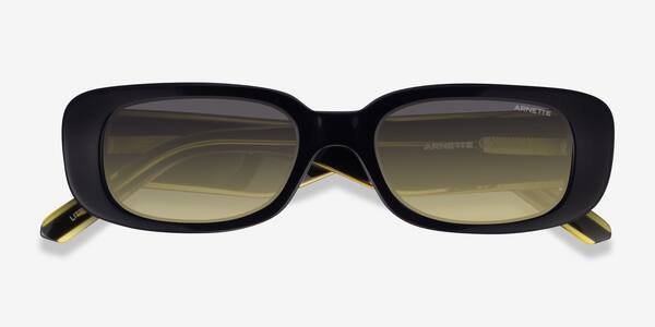 Black Yellow ARNETTE Litty -  Acétate Sunglasses