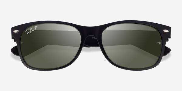 Rubber Matte Black Ray-Ban RB2132 -  Plastique Sunglasses