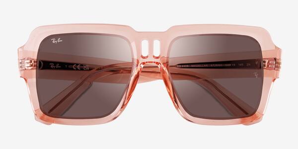 Transparent Pink Ray-Ban RB4408 Magellan -  Plastique Sunglasses