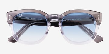 Clear Gray Ray-Ban RB0298S Mega Hawkeye -  Plastic Sunglasses