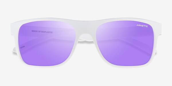 Matte White ARNETTE Khim -  Plastic Sunglasses