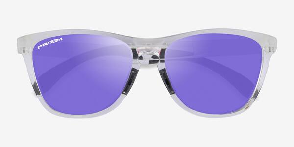 Matte Clear Oakley OO9284 Frogskins Tm -  Plastic Sunglasses
