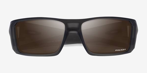 Clear Gray Oakley Heliostat -  Plastique Sunglasses