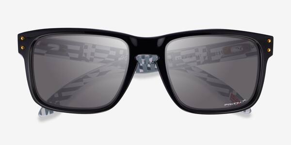 Shiny Black Oakley OO9102 Holbrook -  Plastic Sunglasses