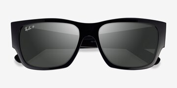 Shiny Black Ray-Ban RB0947S Carlos -  Plastic Sunglasses