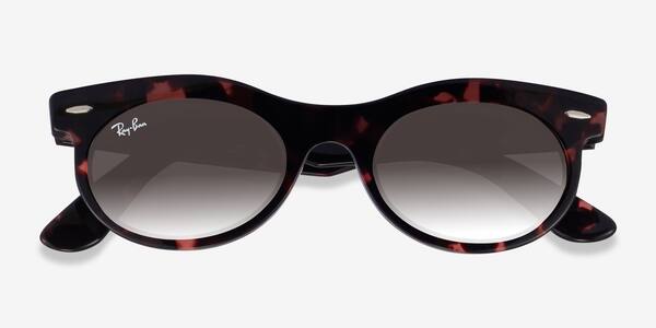 Pink Tortoise Ray-Ban RB2242 Wayfarer Oval -  Plastique Sunglasses