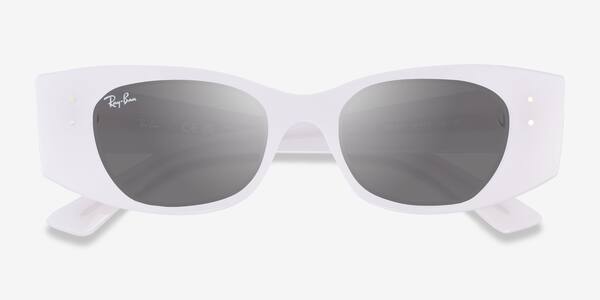 Shiny White Ray-Ban RB4427 Kat -  Eco-friendly Sunglasses