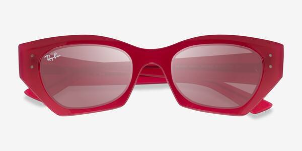 Clear Pink Ray-Ban RB4430 Zena -  Eco-friendly Sunglasses