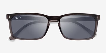 Clear Brown Ray-Ban RB4435 -  Plastic Sunglasses