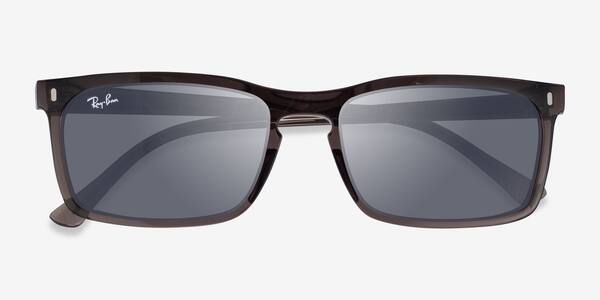 Clear Brown Ray-Ban RB4435 -  Plastique Sunglasses