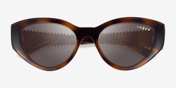 Dark Tortoise Vogue Eyewear VO5566S -  Plastic Sunglasses