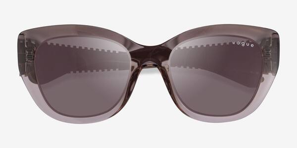 Clear Brown Vogue Eyewear VO5567S -  Plastic Sunglasses