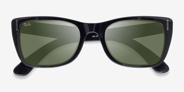 Shiny Black Ray-Ban Caribbean -  Acetate Sunglasses