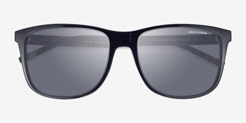 Shiny Black Armani Exchange AX4070S -  Plastique Lunettes de soleil