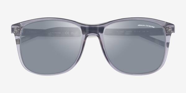 Clear Gray Armani Exchange AX4070S -  Plastic Sunglasses