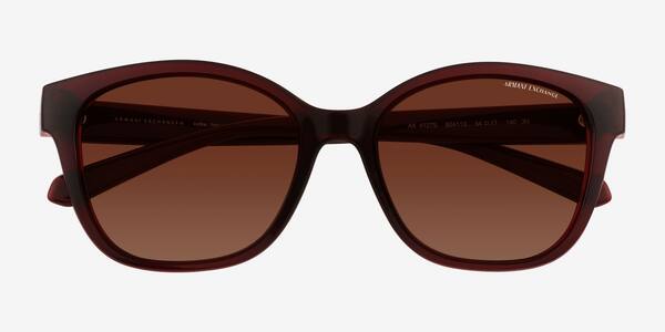 Dark Red Armani Exchange AX4127S -  Acetate Sunglasses