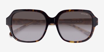 Écaille Noire Coach HC8335U C7989 -  Acétate Lunettes de soleil