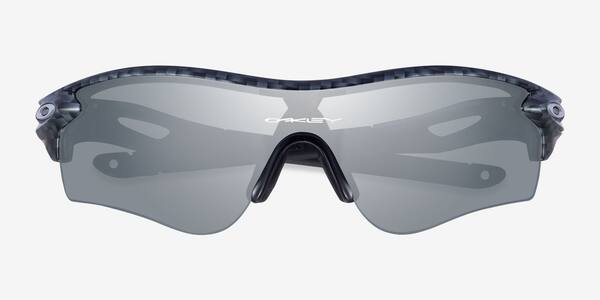 Gray Plaid Oakley Radarlock -  Plastic Sunglasses