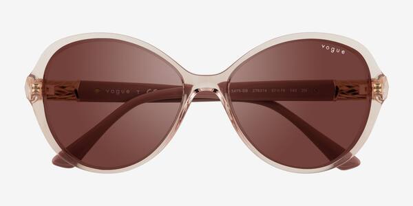Transparent Pink Vogue Eyewear VO5475SB -  Plastic Sunglasses
