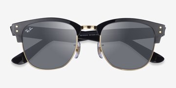 Gold Black Ray-Ban Clubmaster Reverse -  Acetate Sunglasses