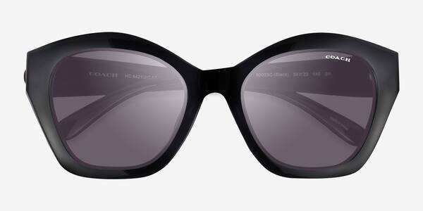 Black Coach HC8421U Cad31 -  Plastic Sunglasses