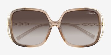 Brown Gradient Coach HC8423U Cad80 -  Plastique Lunettes de soleil