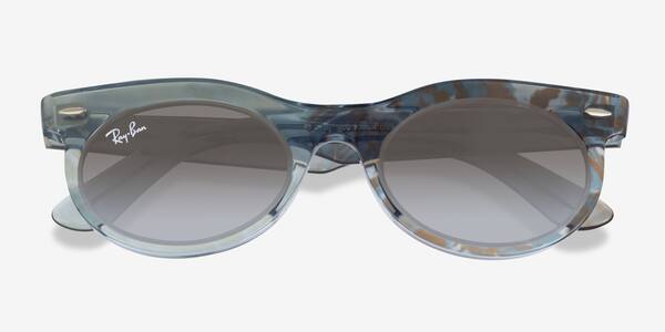 Photo Waves Azure Ray-Ban RB2242 -  Plastic Sunglasses
