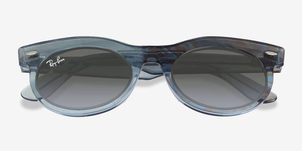 Photo Waves Azure Ray-Ban RB2242F -  Acetate Sunglasses