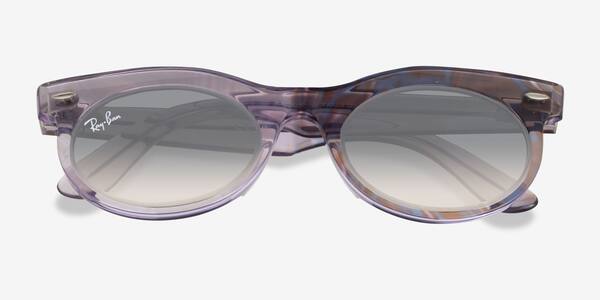 Photo Waves Purple Ray-Ban RB2242F -  Acetate Sunglasses
