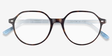Tortoise On Light Blue Ray-Ban RB2195 Thalia -  Acetate Sunglasses