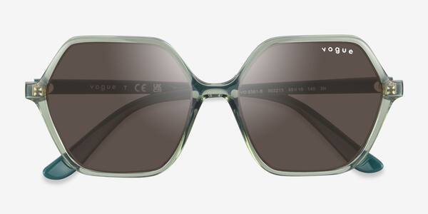 Transparent Green Vogue Eyewear VO5361S -  Plastic Sunglasses
