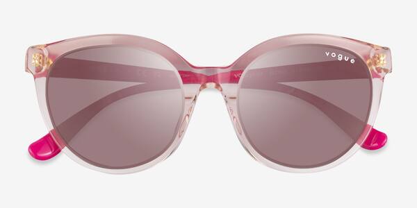 Transparent Pink Vogue Eyewear VO5427SF -  Acetate Sunglasses