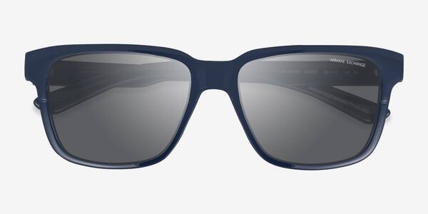 Shiny Navy Blue Armani Exchange AX4026S -  Eco-friendly Sunglasses