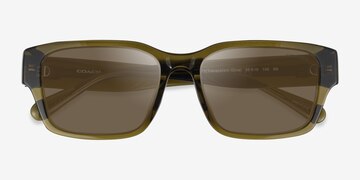 Transparent Olive Coach HC8441U CBY96 -  Acétate Lunettes de soleil