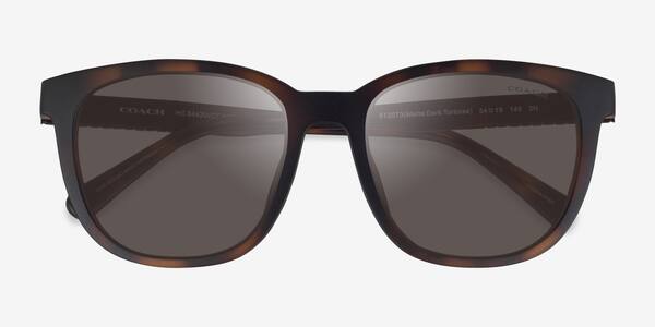 Matte Dark Tortoise Coach HC8442U CCA00 -  Eco-friendly Sunglasses
