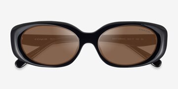 Noir Coach HC8443D CBY84 -  Écoresponsables Lunettes de soleil