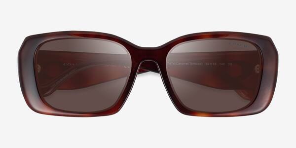 Caramel Tortoise Coach HC8435U CBY82 -  Alternative-materials Sunglasses