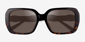 Écaille Noire Coach HC8329U C6188 -  Acétate Lunettes de soleil