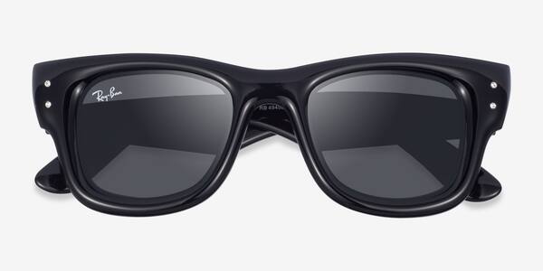 Black With Strass Ray-Ban RB4940B Wayfarer Puffer -  Plastic Sunglasses