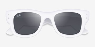 White With Strass Ray-Ban RB4940B Wayfarer Puffer -  Plastic Sunglasses
